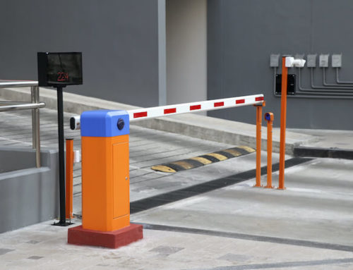ANPR control car park access via gates for vehicles